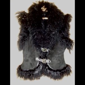 Suede and Real Fur Vest - NWOT